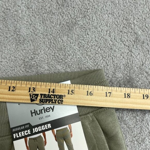 NEW Hurley Men's L Fleece Jogger Pants Regular Fit Green - Picture 8 of 9